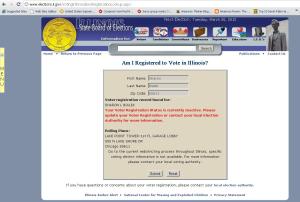Sharon Bialek Voter Registration Status