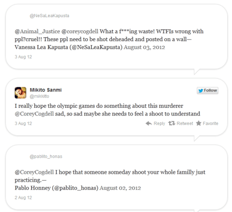 Threats to Corey Codgell 1