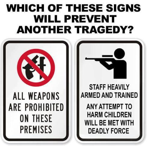 gun signs children