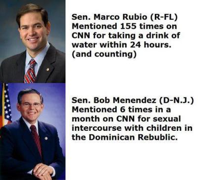 Rubio v Mendendez media bias