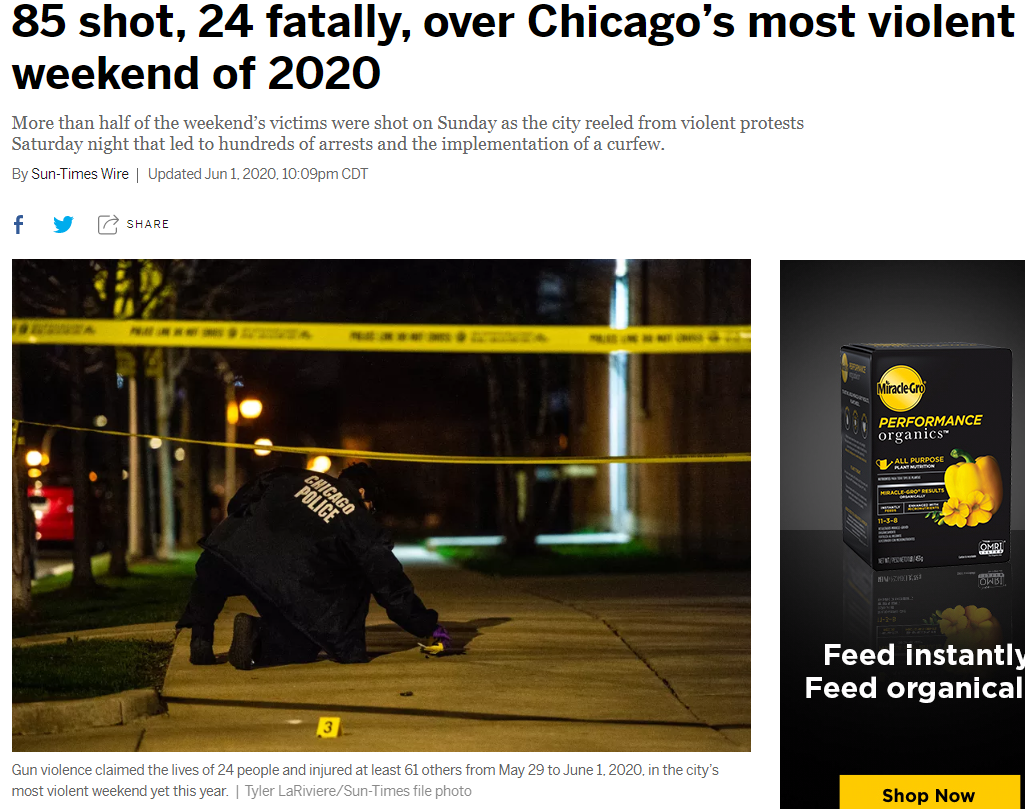 85 shot in chicago june 1 2020