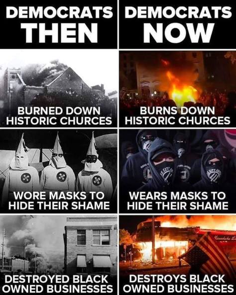 Democrats then democrats now burning down black neighborhoods