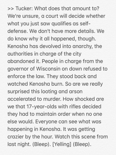 tucker carlson kenosha transcript court